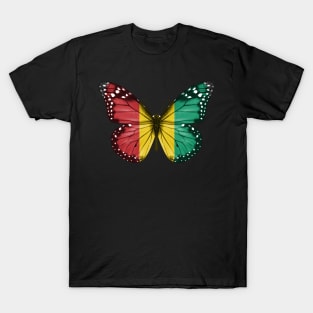 Guinean Flag  Butterfly - Gift for Guinean From Guinea T-Shirt